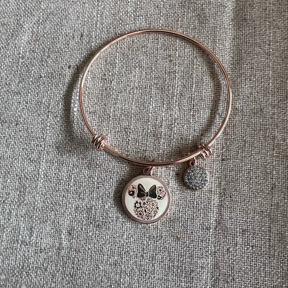 Rose Gold Butterfly Charm Bracelet